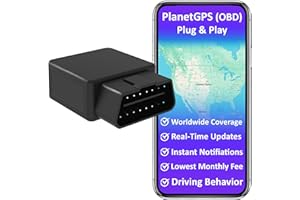 PlanetGPS (OBD) - OBD2 GPS Tracker with OBDII Diagnostics for Cars Trucks Fleet with Worldwide Coverage - Subscription Requir