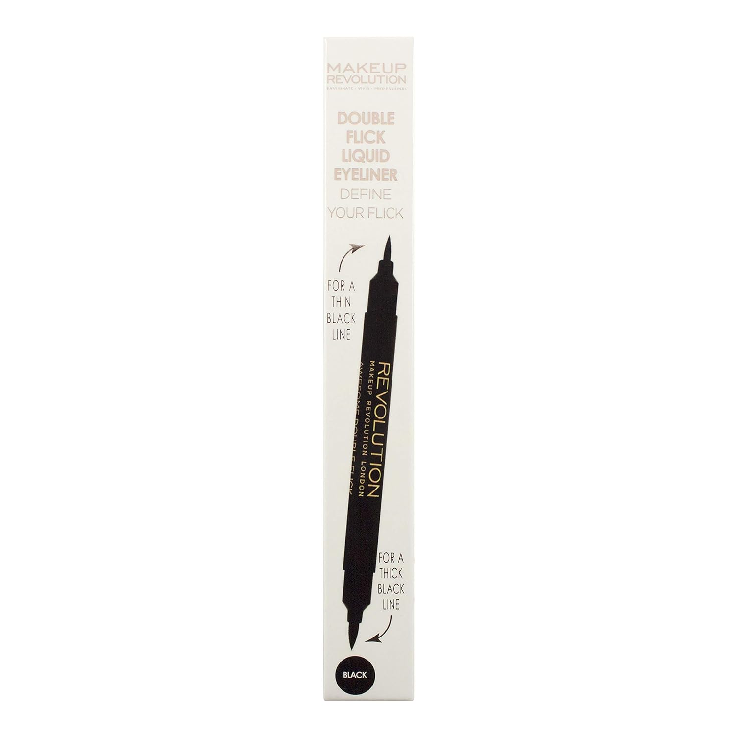 Makeup Revolution Liquid Eyeliner Awesome Double Flick Thick And Thin Amazon De Beauty