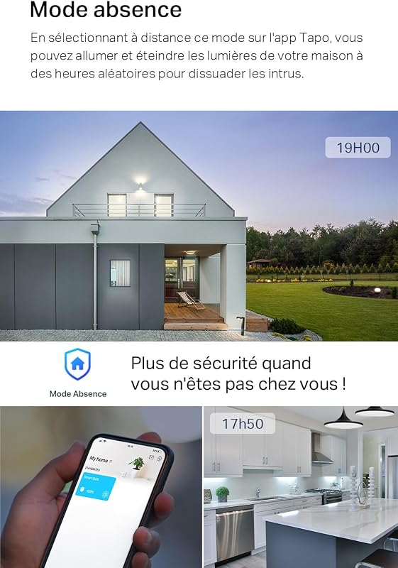Ampoule Connectée Alexa E27, Blanc Lumière du jour LED Dimmable L520E