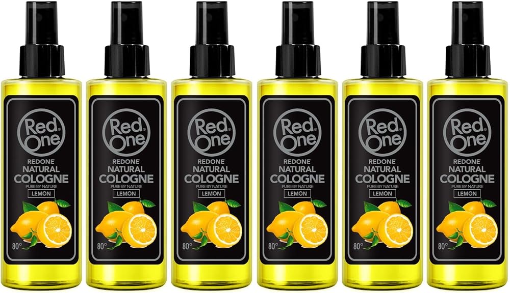 Redone Natural Lemon Aftershave Cologne Spray 150ml Long-Lasting Fragrance 6 PCS