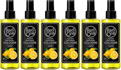 Redone Natural Lemon Aftershave Cologne Spray 150ml Long-Lasting Fragrance 6 PCS