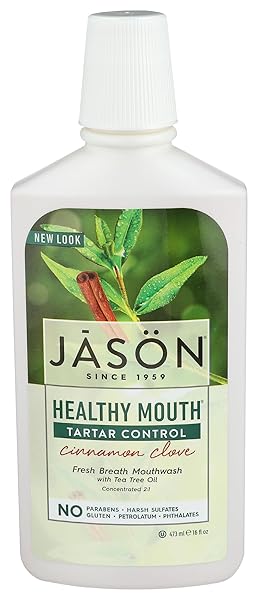JASON HEALTHY MOUTH TARTAR CONTROL MOUTHWASH, CINNAMON CLOVE,...