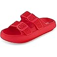 CUSHIONAIRE Women's Fame recovery cloud slide with +Comfort