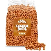 Bulk Classic Caramel Bits 24 oz - Mini Unwrapped Sweet Creamy Caramels Chips for Baking, Melting, Decorating And Treats