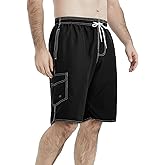 NIMeng Mens Swim Trunks Swim Shorts Swimwear Swimsuit Beach Shorts Bathing Suits Quick Dry Waterproof