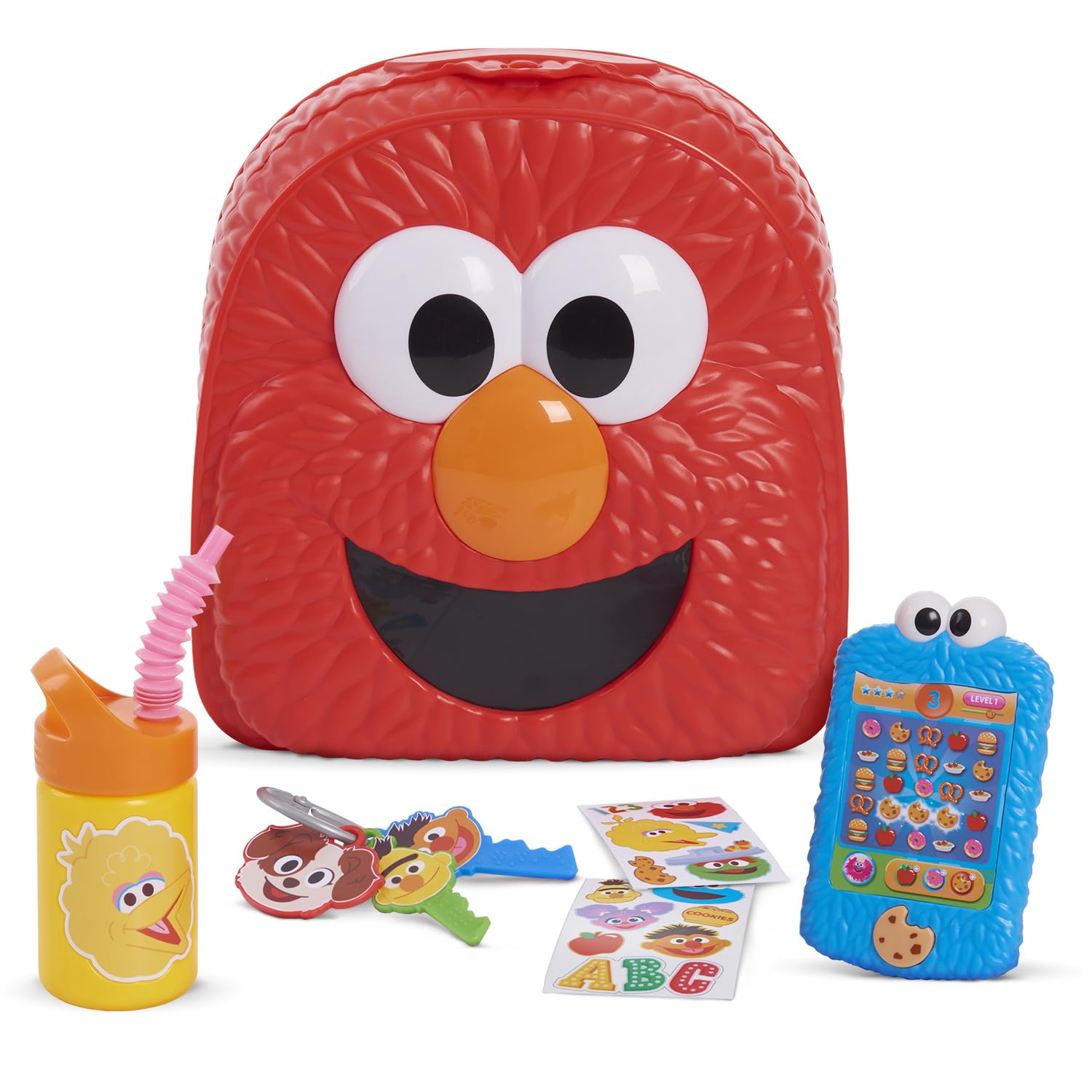 Sesame Street Have A Sesame Day 7-Piece Bag Set, Dress Up and Pretend Play, Kids Toys for Ages 2 Up by Just Play