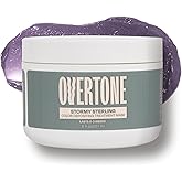 Overtone Semi Permanent Hair Color Conditioner, Stormy Sterling, 8 oz, Nourishing, Damage-Free, Color Depositing Mask for All Hair Types with Shea Butter & Coconut Oil, Vegan & Cruelty-Free