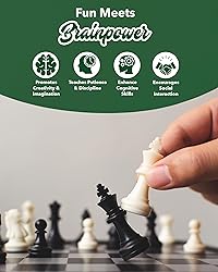 WE Games Best Value Tournament Chess Set w/ a Green
