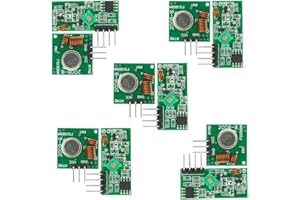5pcs 433MHz RF Wireless Transmitter and Receiver Module Kit for Arduino/Arm/McU/Raspberry pi (433MHz)