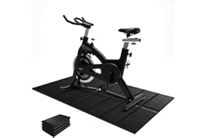 VTORY Walking Pad Mat for Carpet, Treadmill Mat for Hardwood Floors, Bike Mats Compatible with Peloton – Non-Slip Exercise Mats, Shock Absorbing & Floor Protection for Home Gym Use