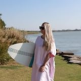 Hiturbo Changing Robe Towel Poncho with Hood One Size Mobile Beach view 5