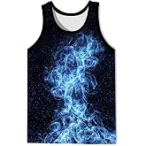 LAIDIPAS Men's 3D Tank Tops Summer Quick Dry Graphic Sleeveless T-Shirt | Breathable and Stretchy, Moisture-Wicking, Vibrant Pattern for Raves, Festivals, Sport and Casual Beach Wear, No-Crack Inks