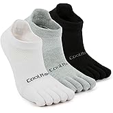 TikMox Ankle Running Toe Socks, Athletic Cool Feel & Quick Dry Fabric, Arch Support, Five-Toe Design for Sports Enthusiasts