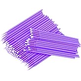 LA MIERE 400Pcs Bendable Dental Microbrush Applicator, Disposable Micro Brushes International Regular 2.5mm Purple, Refill PK