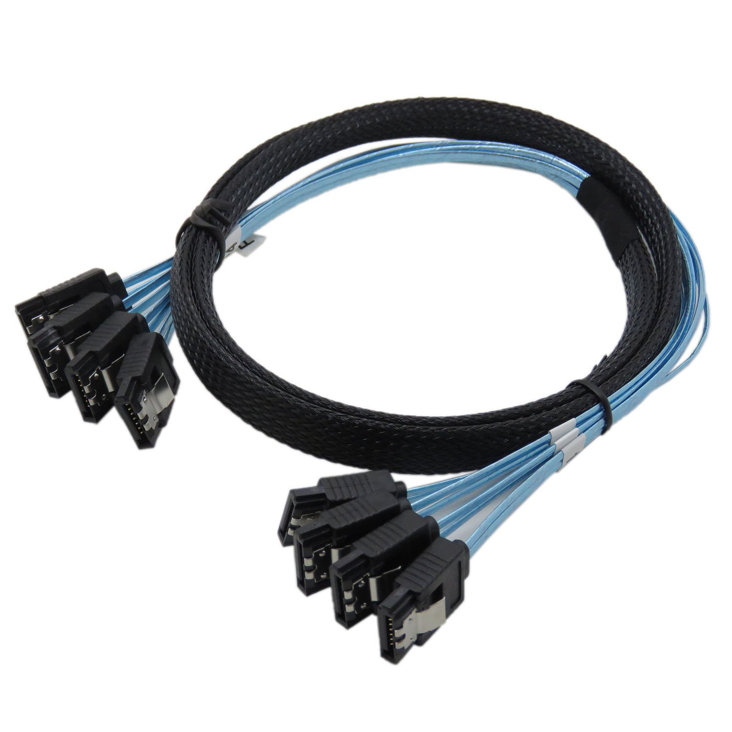 YIWENTEC High Speed 6Gbps 4pcs/set Sata Cable Sas Cable for Server 1M (H0101) (1M)