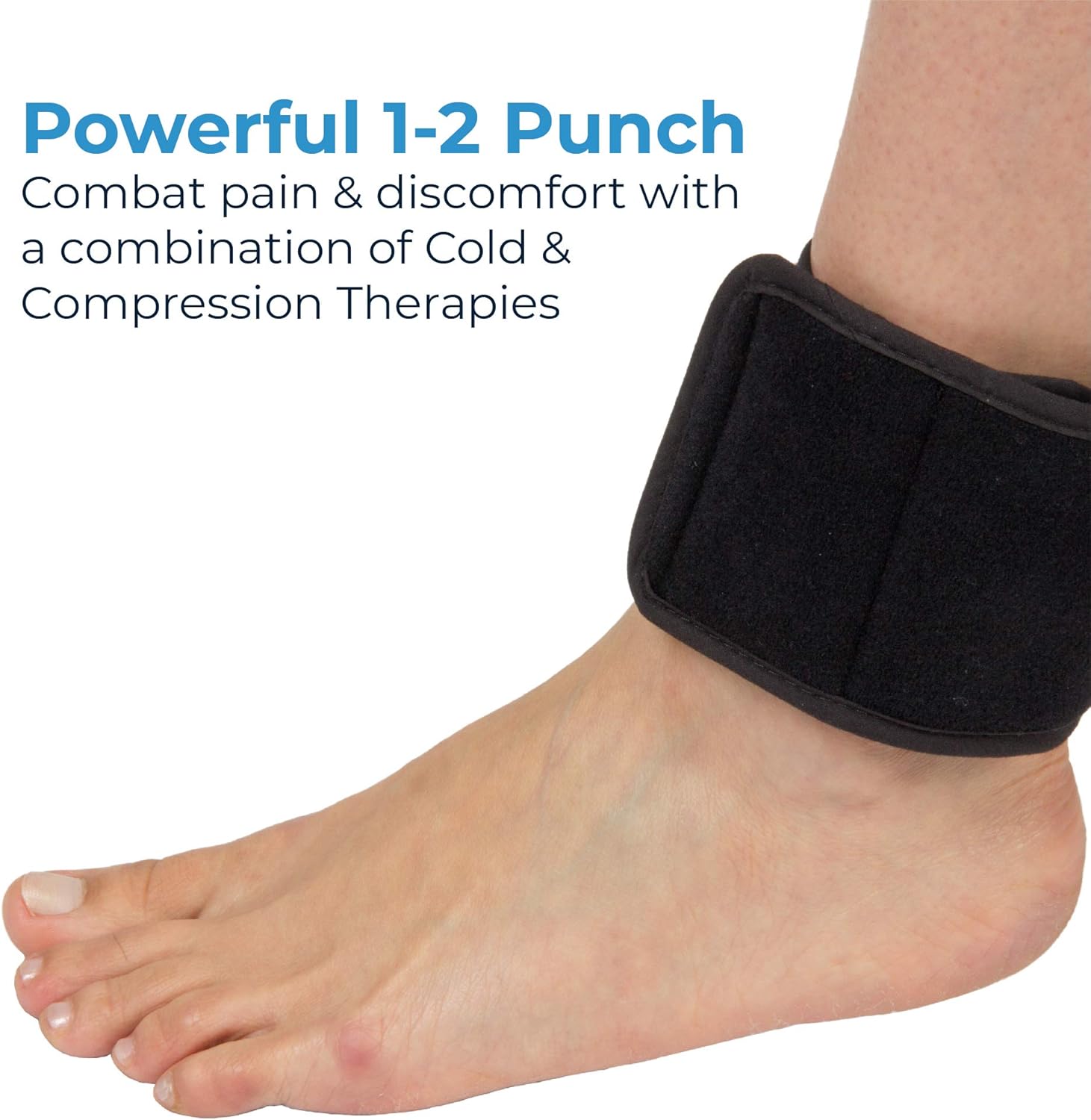 NatraCure Cold Therapy Wrap w/ 20" Strap - 2 Pack (Small Reusable Gel Ice Pack Compress for Injuries and Pain Relief, Hand, Arch of Foot, Wrist, Elbow, Arthritis, Neuropathy) - 715-20 CAT2PK: Health & Personal Care