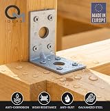OMIDEAS 10x Galvanised Angle Brackets 50x50x35mm Heavy Duty Corner Joiner view 4