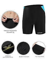Runhit Mens Swim Jammers Square Leg Quick Dry