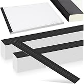 Estune 200 Pcs Blueprint Binding Strips Bulk, 3" X 24", Black | Blank Binding Strips for Blueprint Construction Paper Poster Plans Drawings Arts