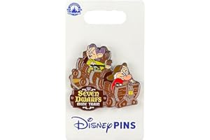 Disney Pin - Fantasyland - Seven Dwarfs Mine Train Ride - Grumpy and Dopey