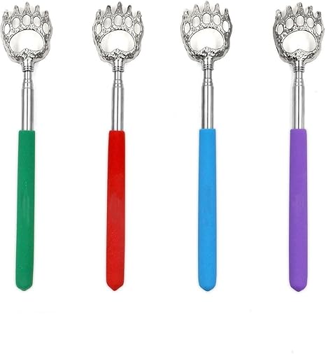 Amazon Co Jp Smilemall 孫の手 伸びる熊の手 伸びる孫の手 伸縮自在 背中か ボディマッサージ ステンレス製 ホーム キッチン