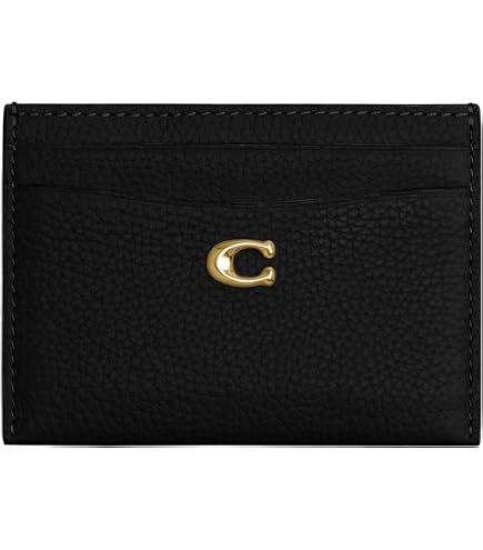 Amazon.com: Coach Mens, Money Clip Card Case, Black, One Size
