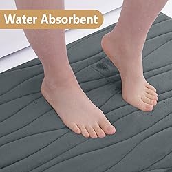 Buganda Memory Foam Bathroom Rug Mat 36x24, Extra