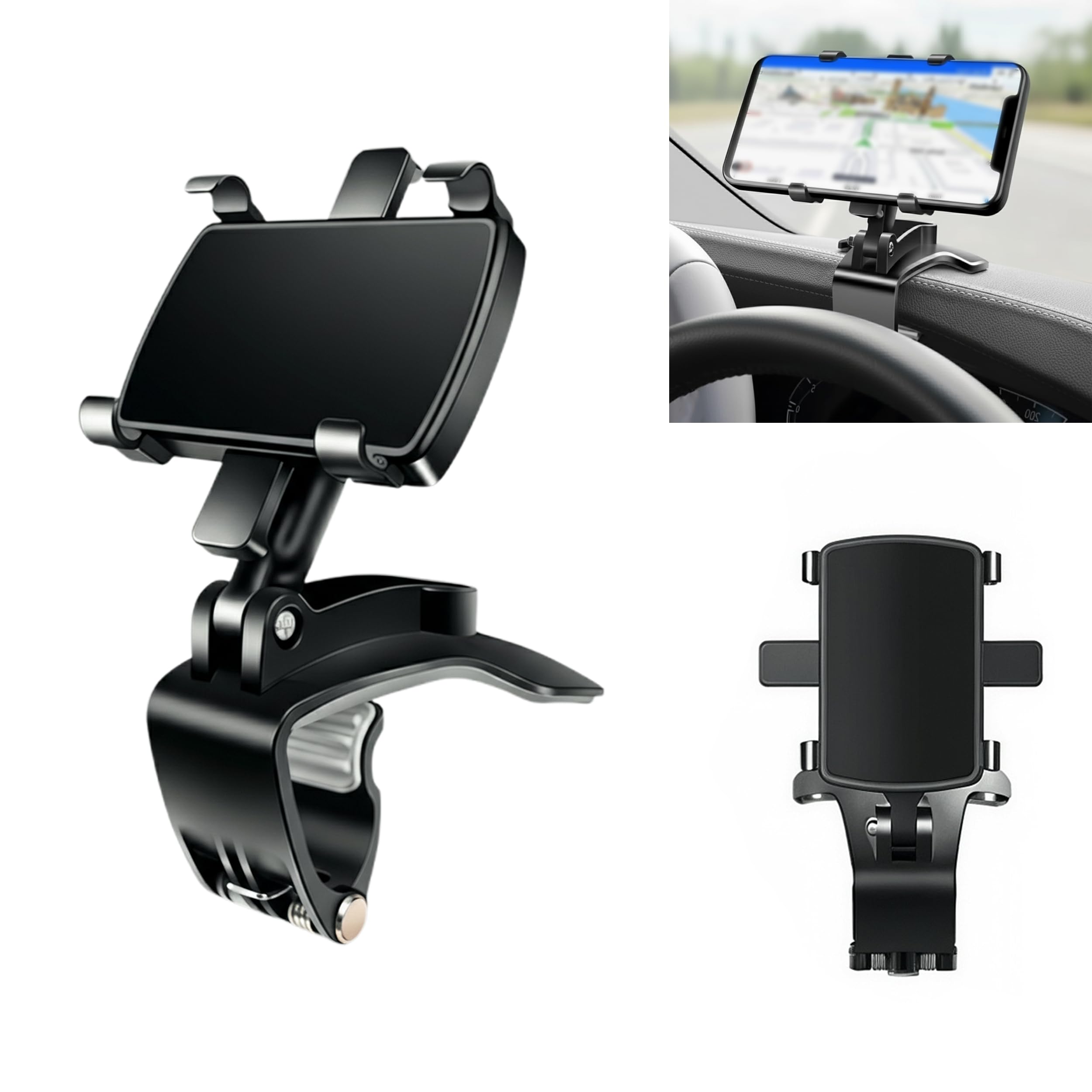 Photo 1 of Phone Mount for Car Dashboard | Rotatable Universal 360 Dashboard Phone Holder for Car | Cell Phone Car Mount Auto Phone Holder for Car SUV Truck