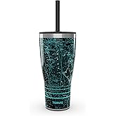 Tervis Traveler Nautical Caribbean Chart Triple Walled Insulated Tumbler Travel Cup Keeps Drinks Cold & Hot, 30oz with Straw Lid, Stainless Steel