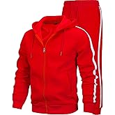 MACHLAB Men's Running Tracksuit Athletic Sports Casual Workout Full Zip Sweatsuit