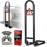 VYYOKMU Golf Cart Rear Seat Grab Bar, Universal Golf Cart Grab Bar with Triangle Reflector for Yamaha Club Car EZGO with Metal Footplate, Heavy-Duty Safety Back Seat Grab Bar Armrest Handrail