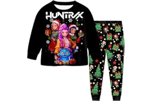 Generic Demon Costume Hunter Girls Pants Set Kids Music Long Sleeve Shirt 2PCS Cartoon Anime Christmas Print Clothing Outfit
