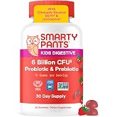 SmartyPants Kid Probiotic &amp; Prebiotic Gummies, Gut Health Supplement, 60 Ct | For Digestive Health, Clinically Studied Prebiotic for Immune Support, 30 Day Supply