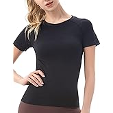 MathCat Seamless Workout Tops for Women, Compression Shirt Women Short Sleeve Shirts Athletic Running Gym Yoga Breathable