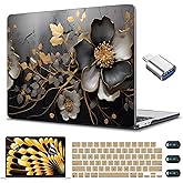 CISSOOK Compatible with MacBook Air 15 inch Case 2023 2024 2025 Release M4 A3241 M3 A3114 M2 A2941, Plastic Hard Shell &Keyboard Cover &Screen Protector, Abstract Oil Painting