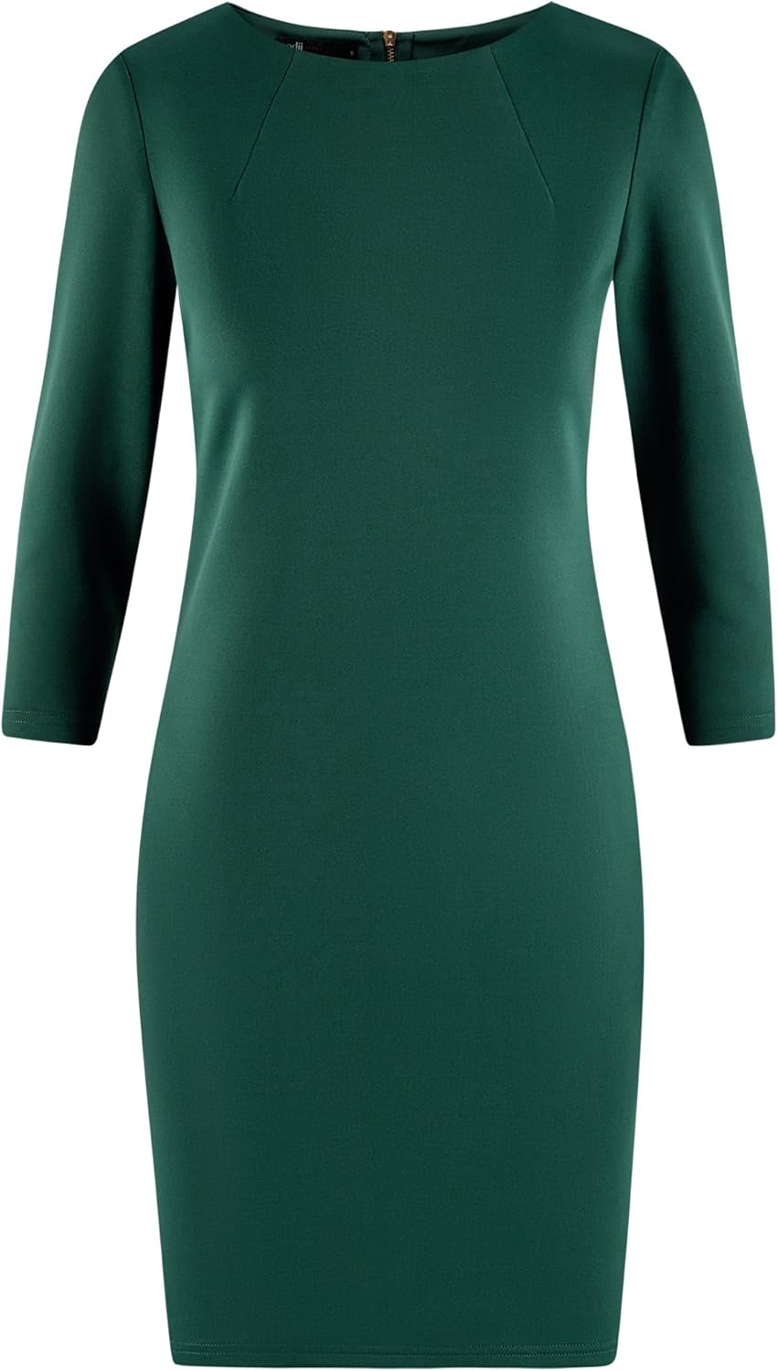 oodji Ultra Damen Enges Kleid mit Rei/&szlig;verschluss