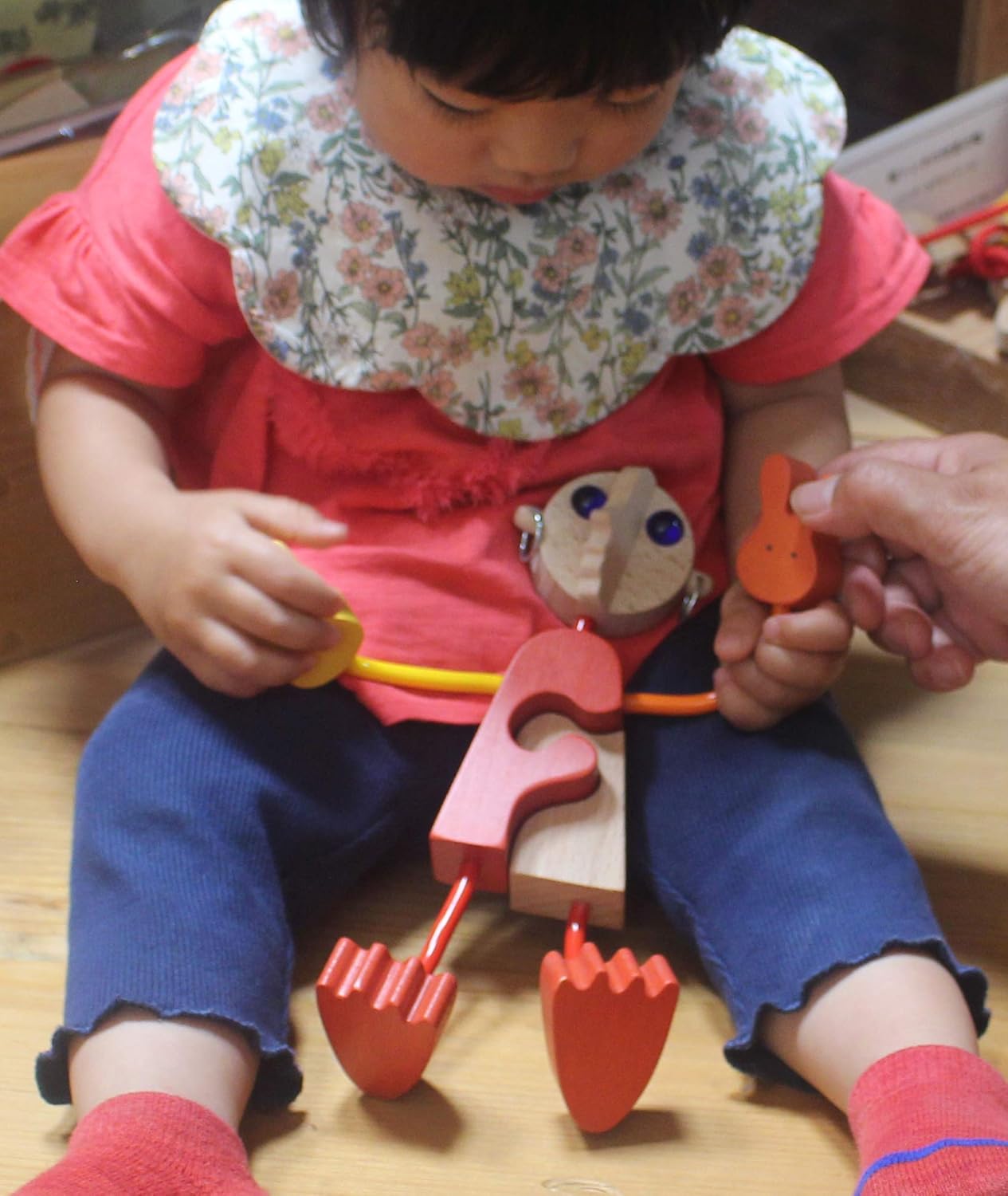 Amazon 木人形 １号 自由自在にポーズを変えて楽しむことができます 可愛い木のおもちゃ 木育 積み木 おもちゃ