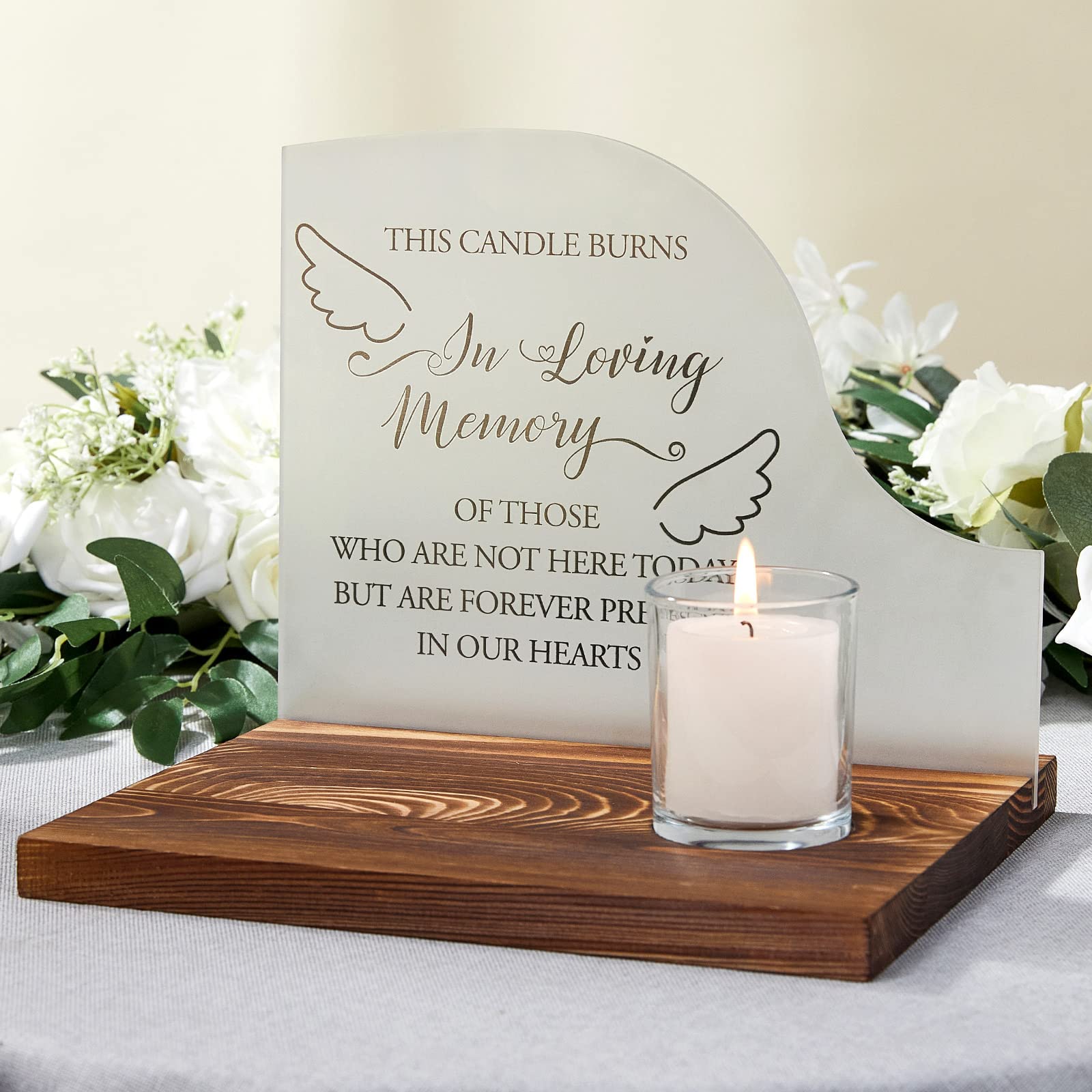 Photo 1 of AW BRIDAL in Loving Memory Wedding Signs Wedding Memorial Candle Decorations Sympathy Gifts Bereavement Condolences Gifts for Loss of Loved One Mother Father