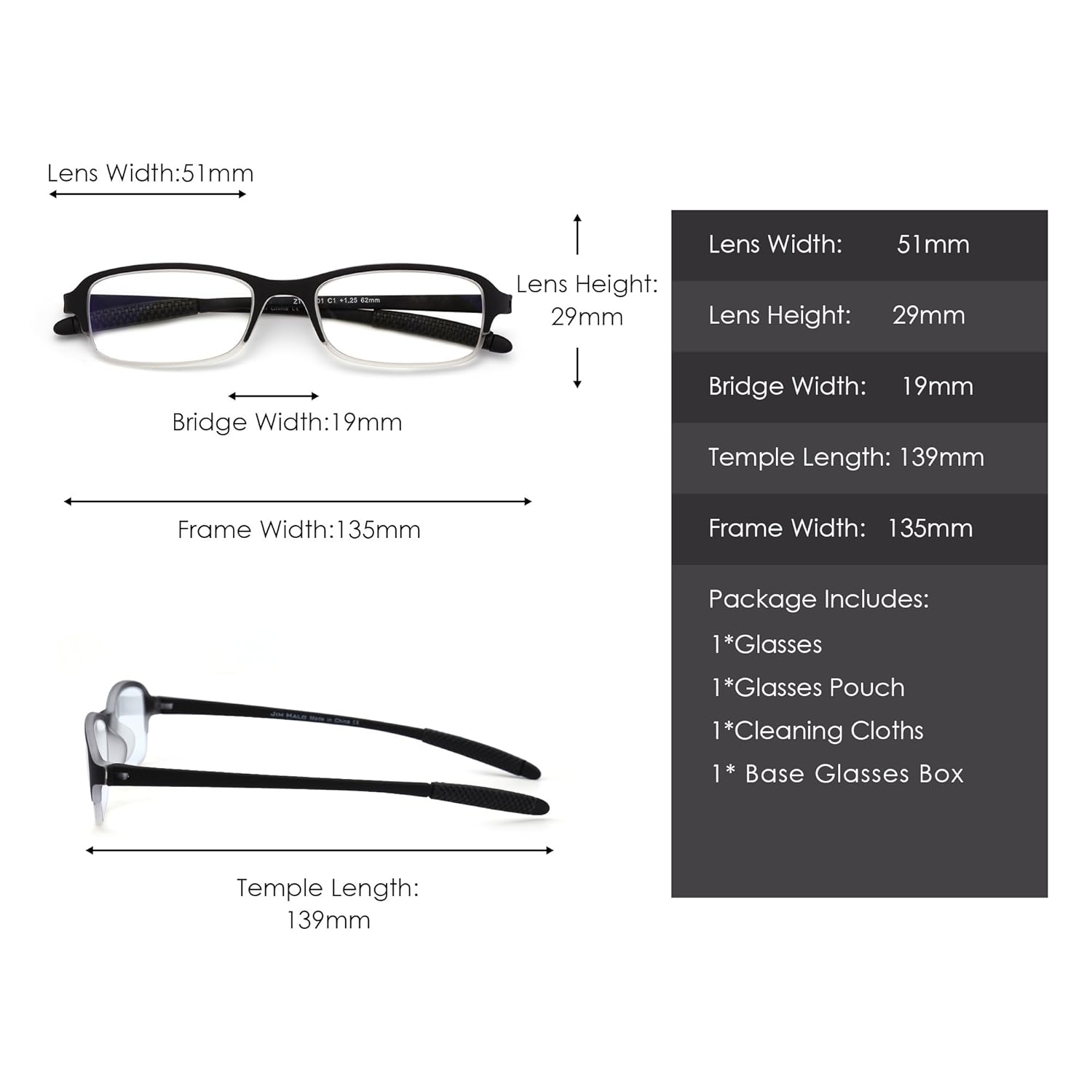 lunette de vue flexible