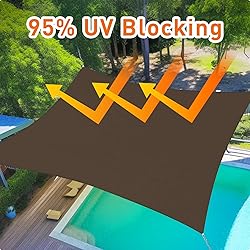 Artpuch 8'x15' Customize Brown Sun Shade Sail UV