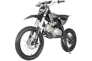 X-PRO X19 125cc Dirt Bike Zongshen Brand Engine with 4-Speed Semi-Automatic Transmission, Big 17"/14" Tires! (Black)