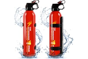 LIRCHES Fire Extinguisher - 2PCS Fire Extinguisher for Home, Car Fire Extinguisher with Mount, Portable Fire Extinguisher Prevent Reignition, Water-Based Fire Extinguishers for House Car Truck Boat Kitchen