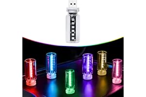 Ligrel 13-in-1 Car USB Night Light - Touch Dimmable LED Filament Lamp with 13 Modes & 7 Colors, USB Interior Lights for Car, Truck, Party, Camping, Holiday, Bedroom, Desktop（1Pcs）