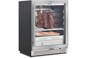 VEVOR 99 LBS Dry Aging Fridge for Steaks, Dry Ager Refrigerator for Meat with Precise Temperature & Humidity Control, Freestanding & Under Counter Beef Aging Machine, Himalayan Salt Not Included
