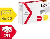 Rexel No.56 266 Staples 6 mm 5000 Pack for Desktop Staplers view 2