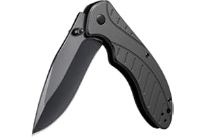 KEXMO Pocket Knife for Men - 2.99'' Sharp Blade G10 Handle Pocket Folding Knives with Clip - EDC knifves for Survival Camping Fishing Hiking Hunting for Men Women, Black