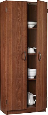 Ameriwood Double Storage Pantry, 24-Inch Wide, Cherry