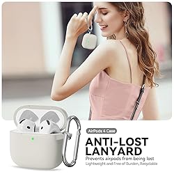 for AirPods 4 Case, Soft Silicone Protective Case
