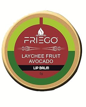 Friego Lip Balm with Lychee Fruit and Avocado, 5 g