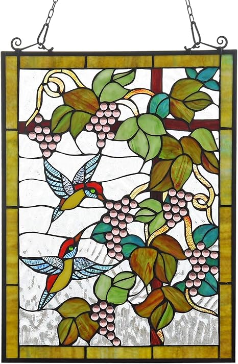 COTOSS Stained Glass Window Hangings 
